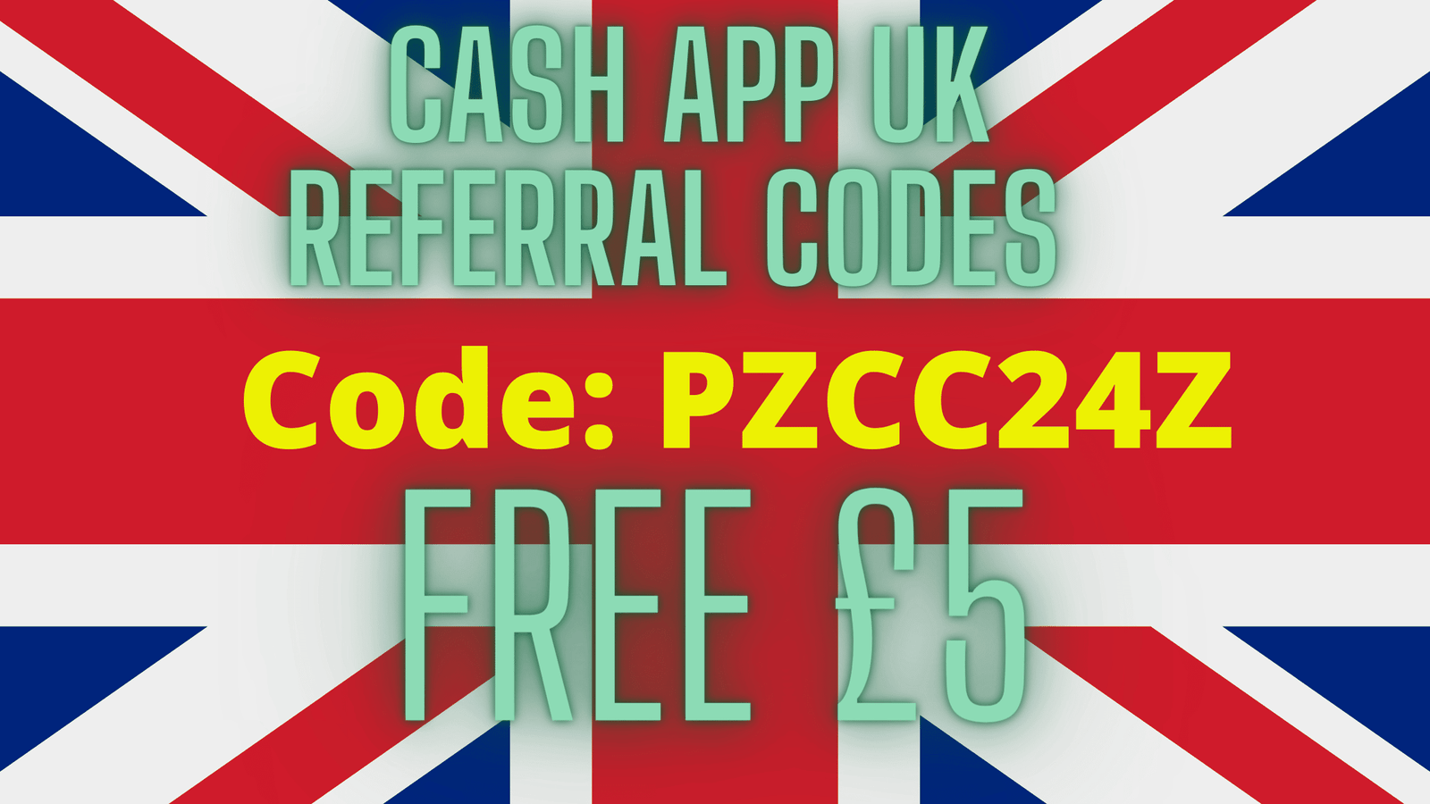 Cash App UK referral code: PZCC24Z